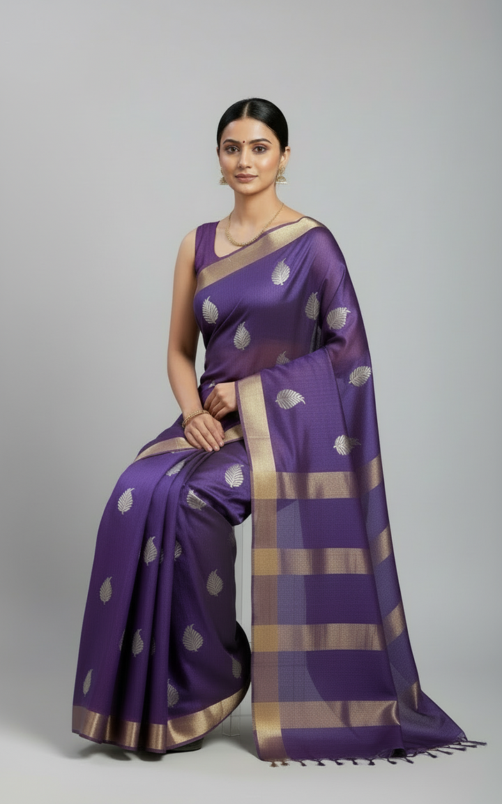Divya- Semi Tussar Silk Saree