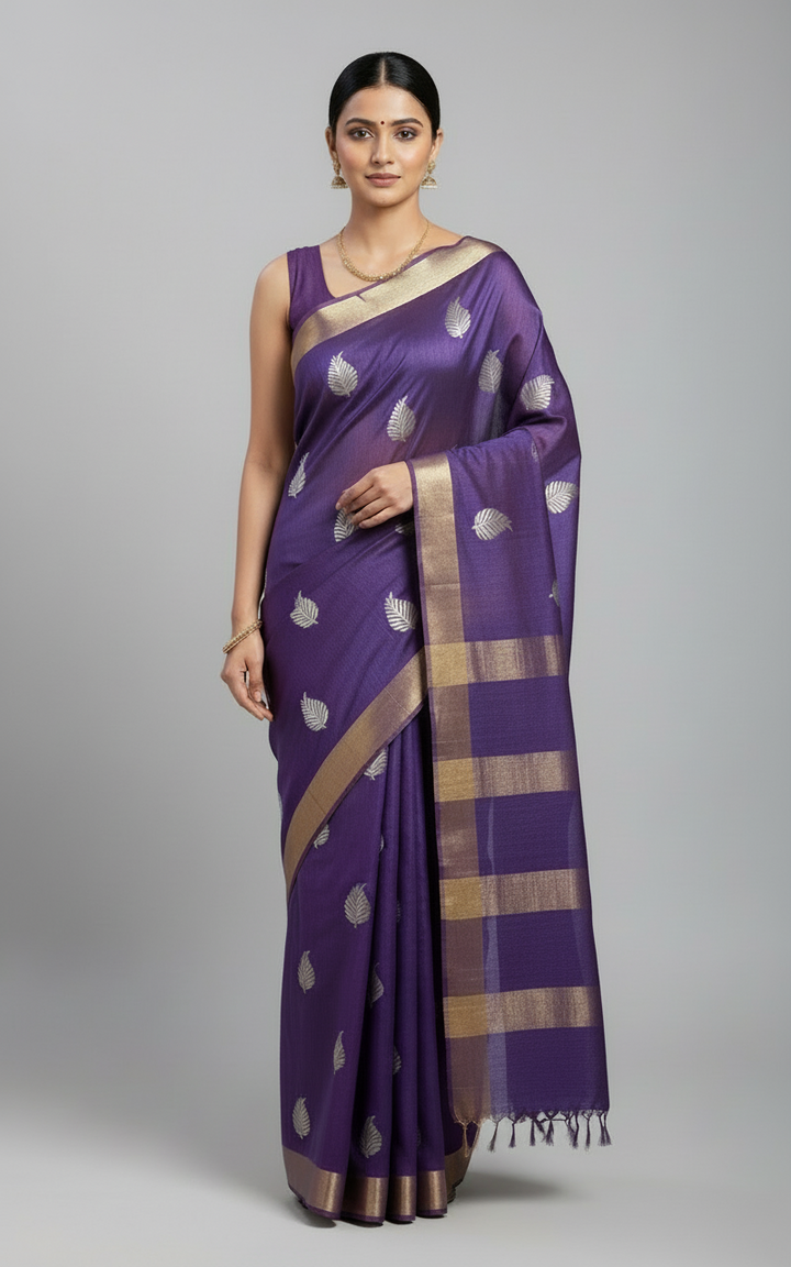 Divya- Semi Tussar Silk Saree