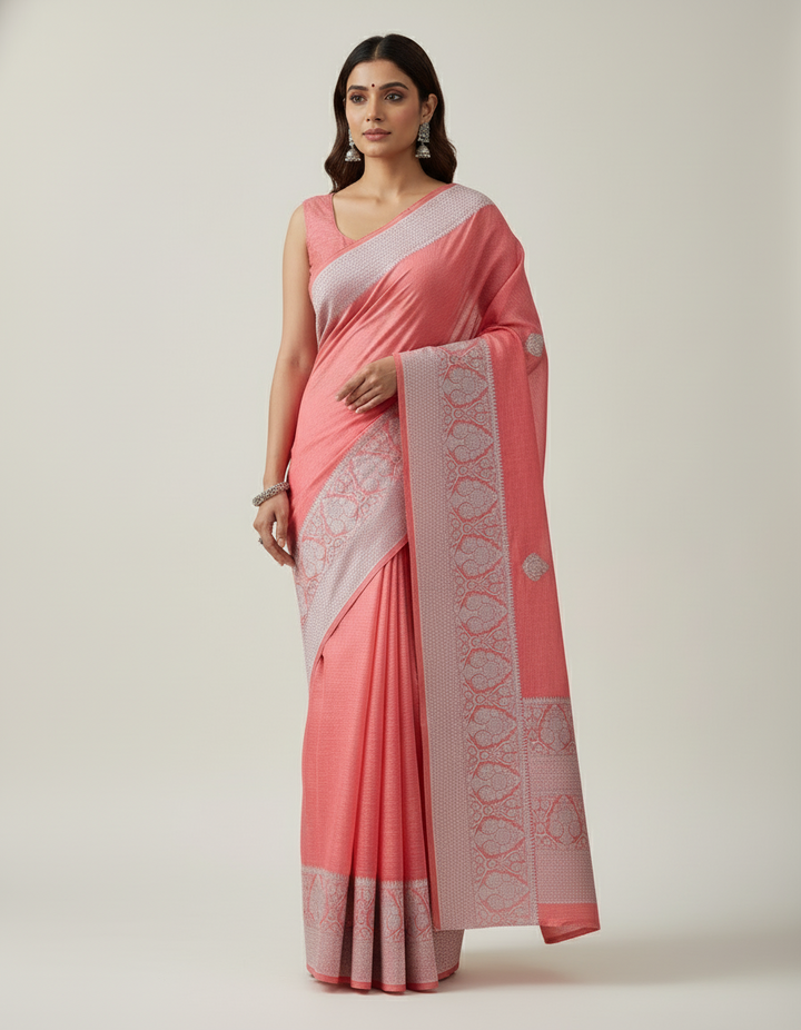 Suhasini - Pure Handwoven Silk Linen