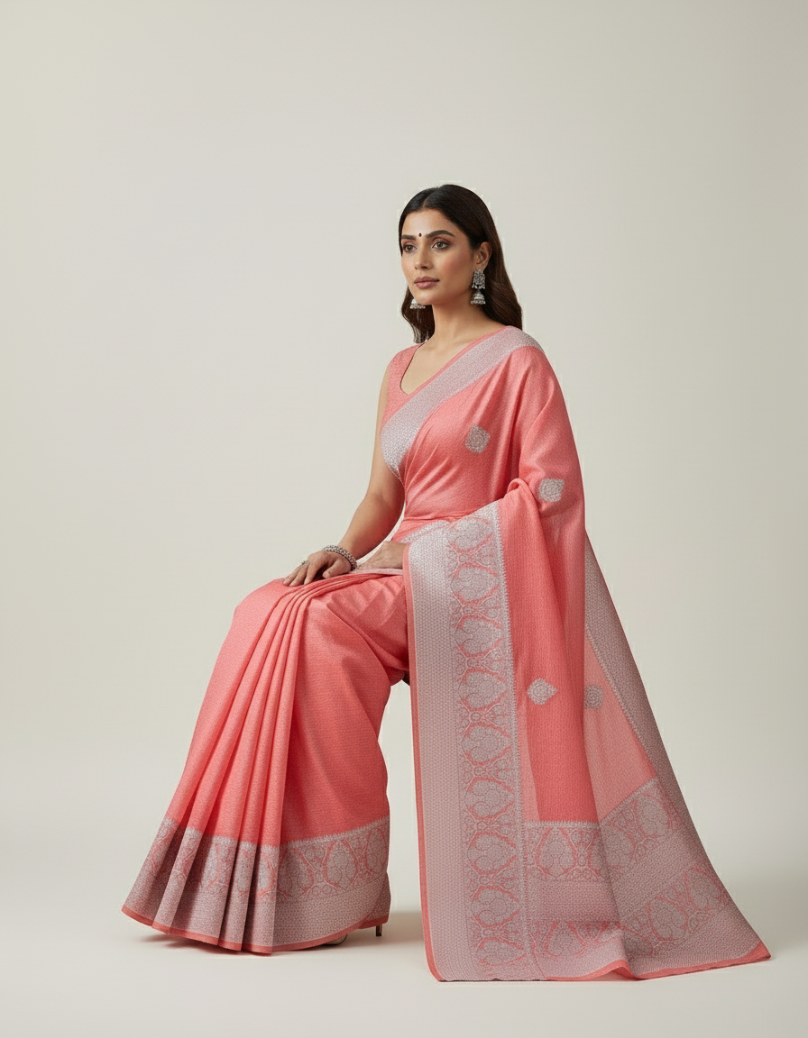 Suhasini - Pure Handwoven Silk Linen