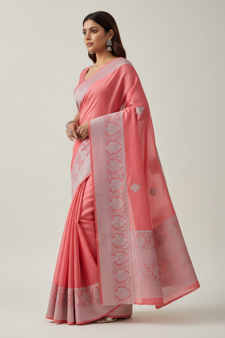 Suhasini - Pure Handwoven Silk Linen