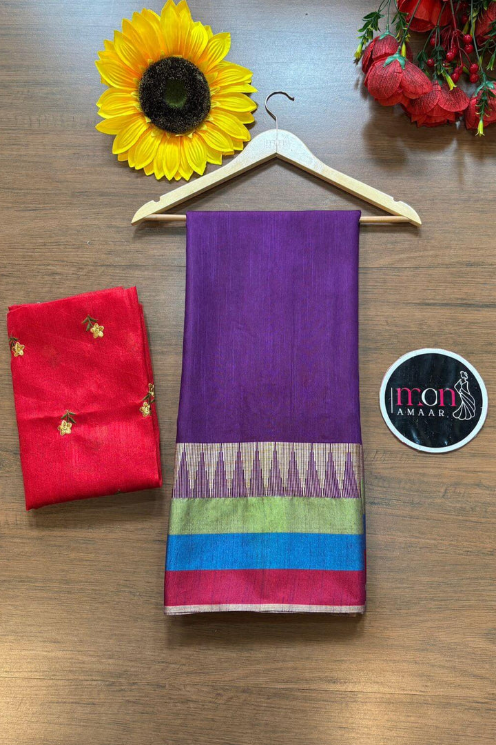 Colors Of - Bhagalpuri Kota silk Saree