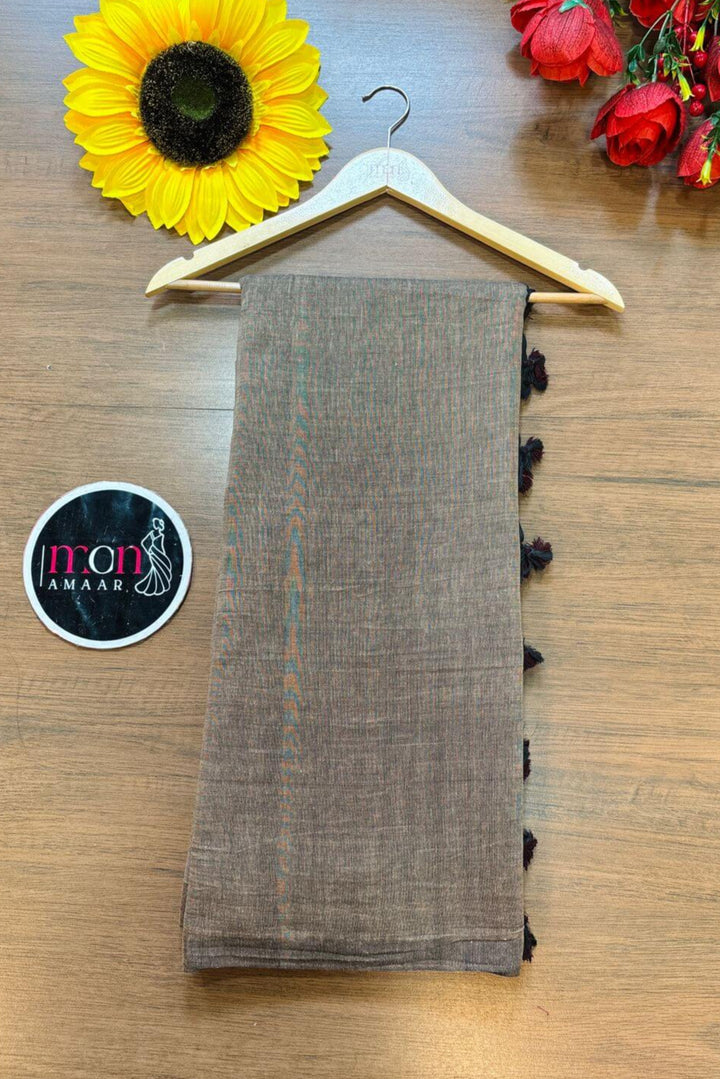 Mystery Of Beauty- Solid Color Khadi Cotton Saree