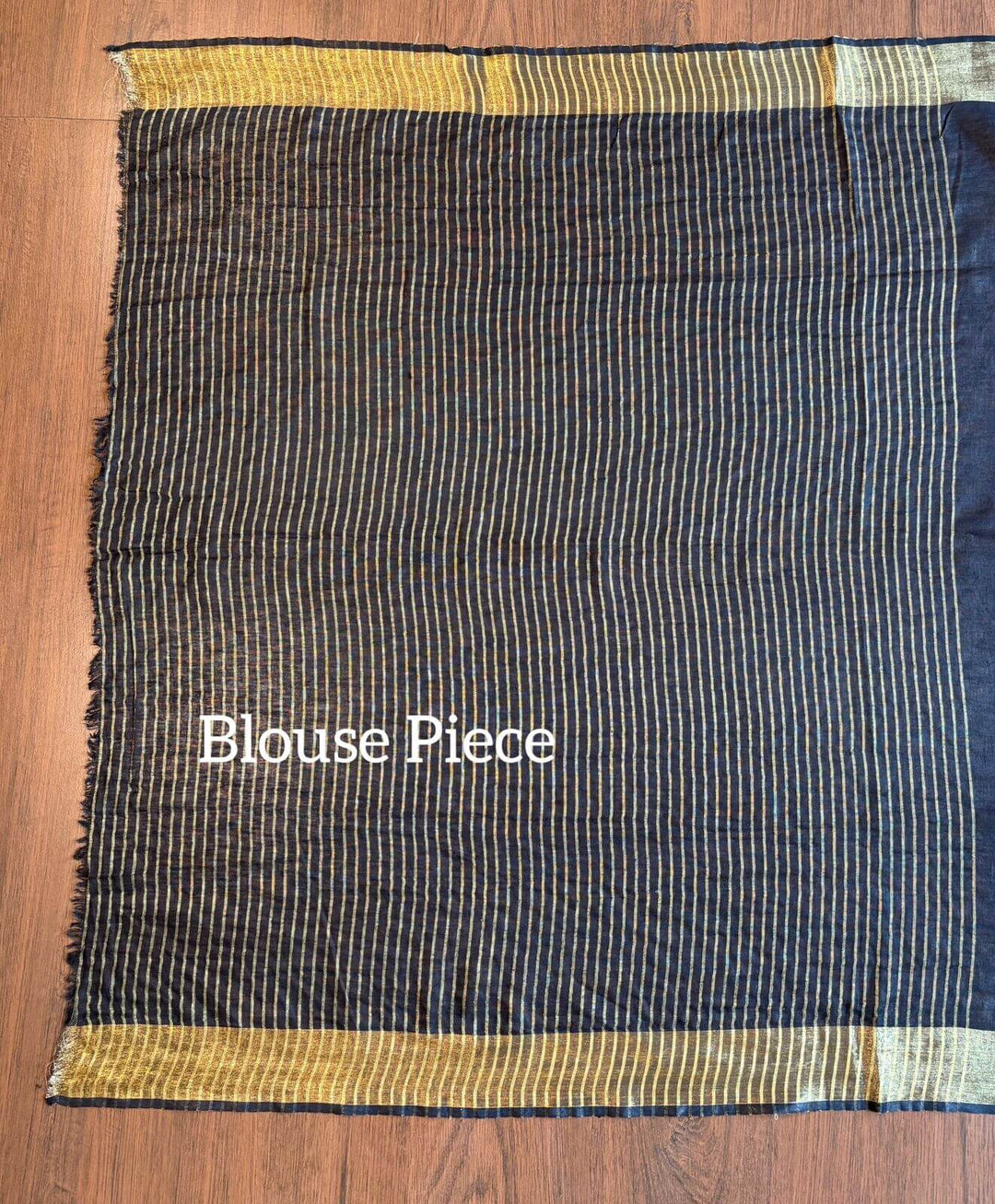 Forever Black - Pure Linen Saree