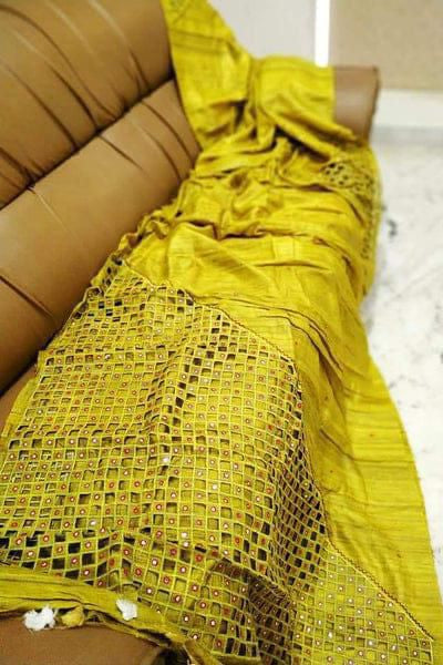 Sugar Dust Ghicha Tussar Silk Saree