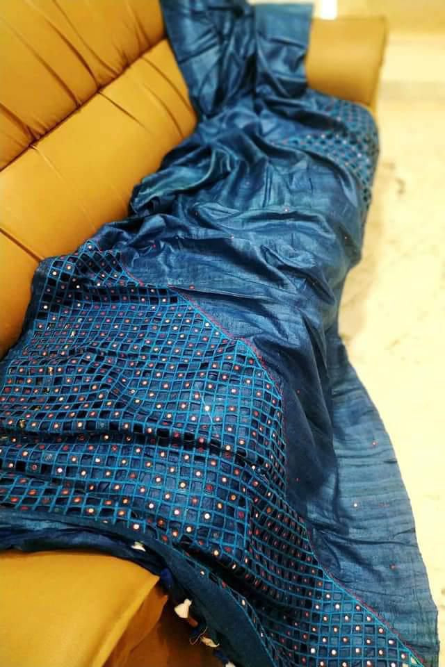Sugar Dust Ghicha Tussar Silk Saree