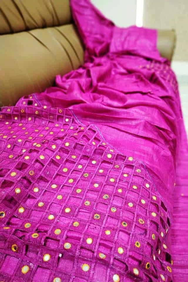 Sugar Dust Ghicha Tussar Silk Saree