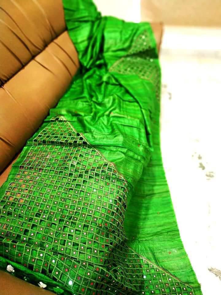 Sugar Dust Ghicha Tussar Silk Saree