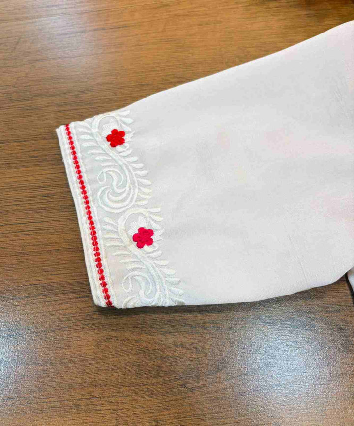 Devi Durga Biday Boron (দেবী দুর্গা বিদায় বরণ )Designer Traditional Blouse