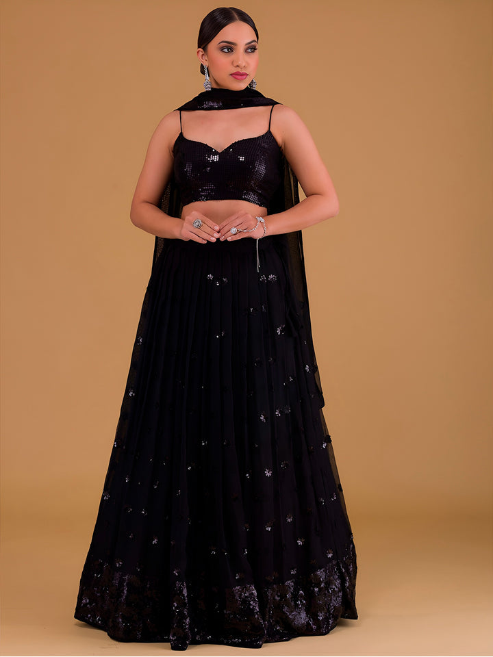 KalpVriksha Georgette Lehenga