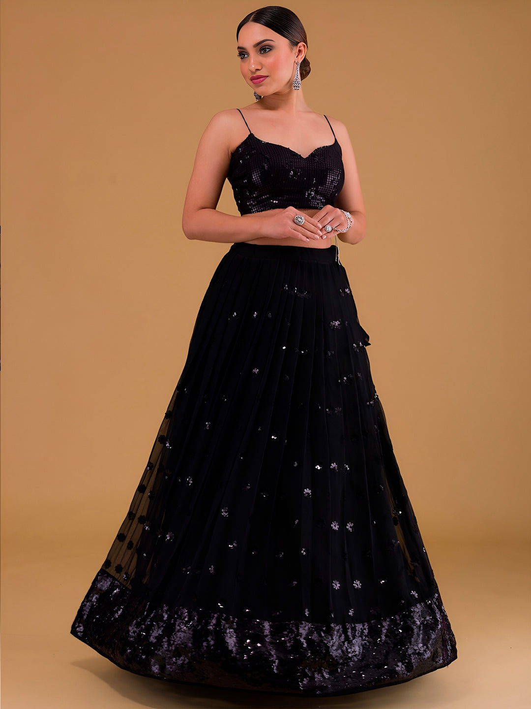 KalpVriksha Georgette Lehenga