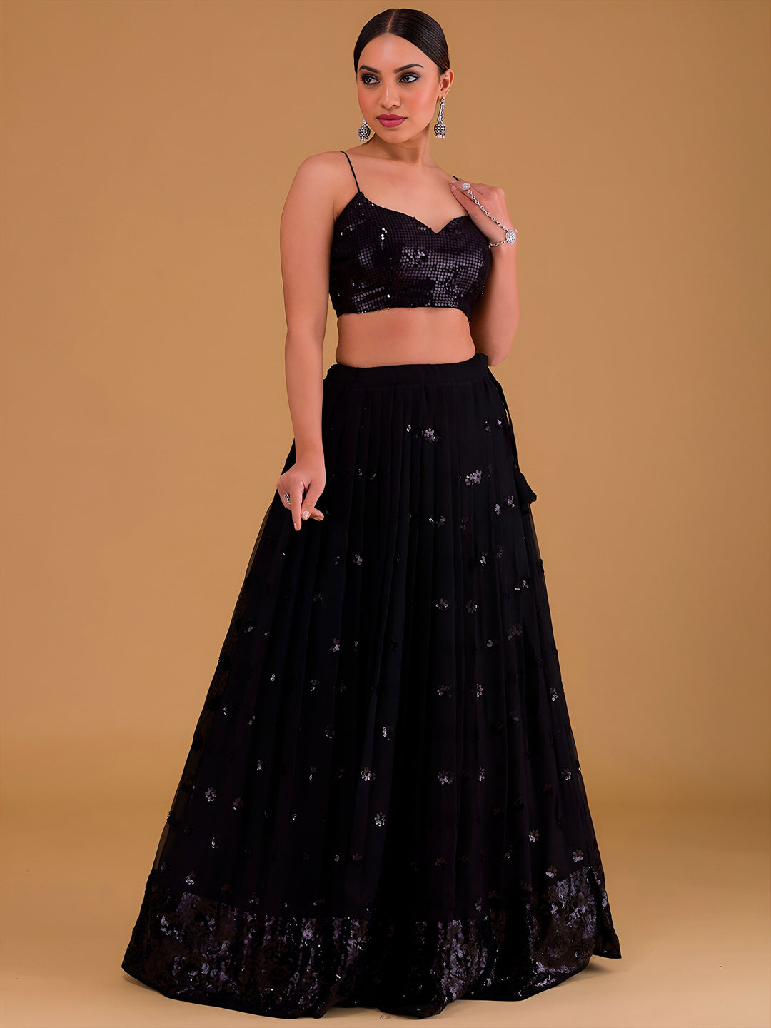 KalpVriksha Georgette Lehenga