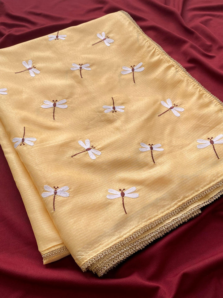 Dragonfly Design Kota Saree