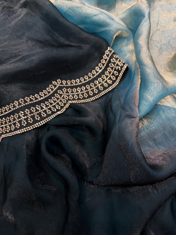 Amethyst Aura Fancy Silk Saree