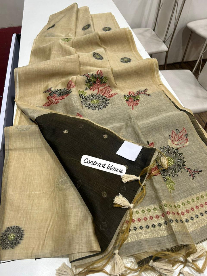 Riddhi-Siddhi Muga Cotton Saree