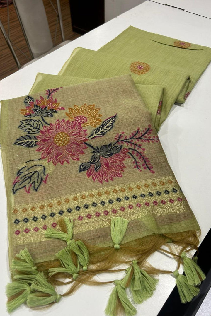 Riddhi-Siddhi Muga Cotton Saree