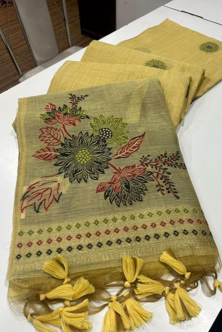 Riddhi-Siddhi Muga Cotton Saree
