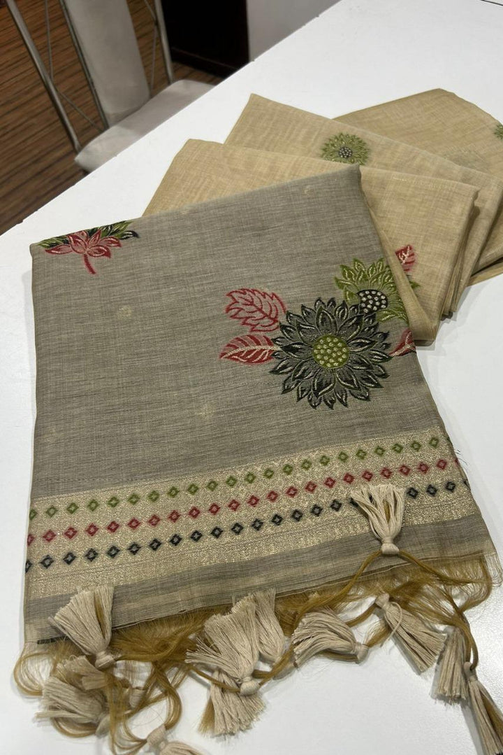 Riddhi-Siddhi Muga Cotton Saree