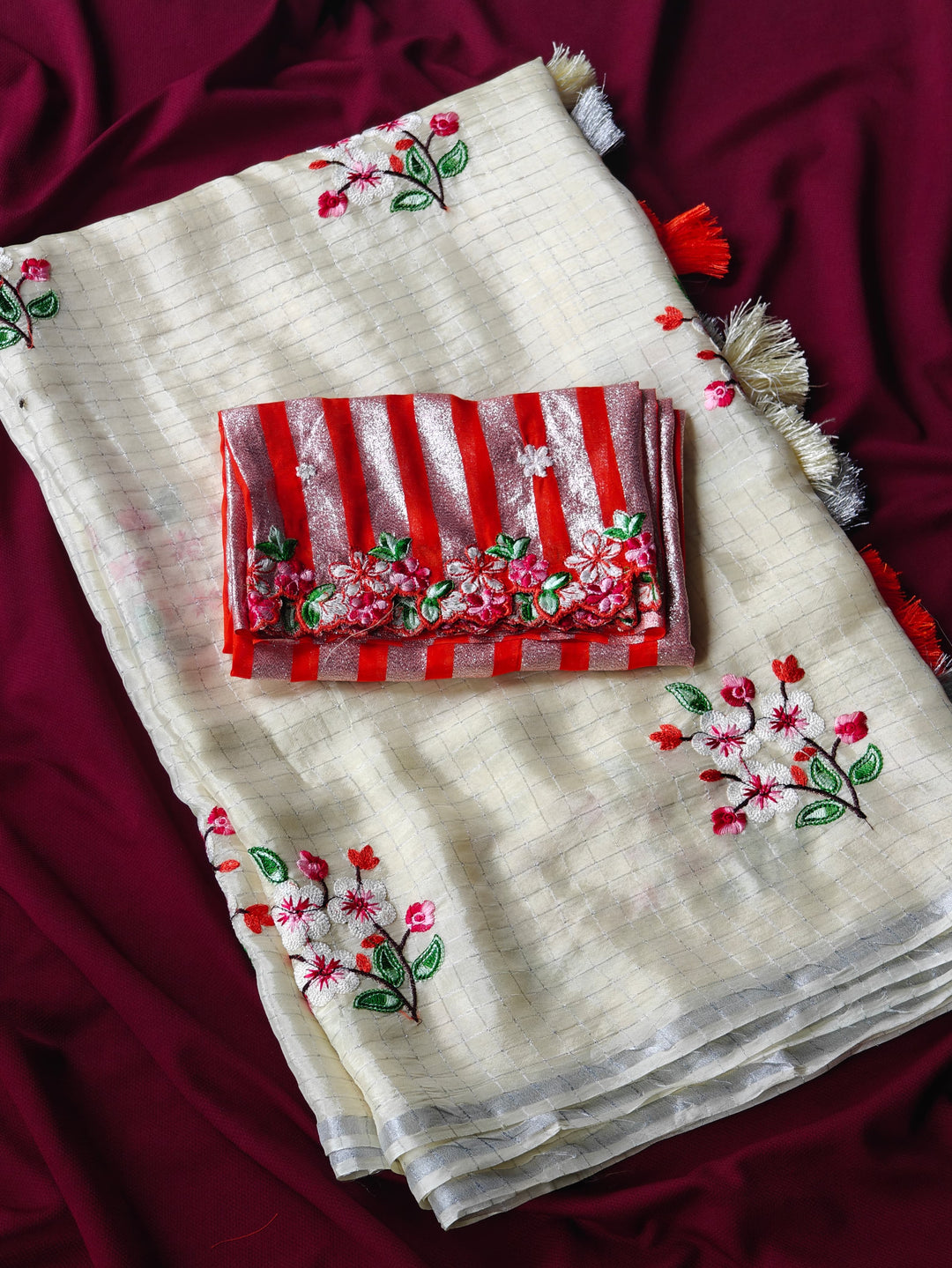 Light of Home Fancy Chiffon Saree