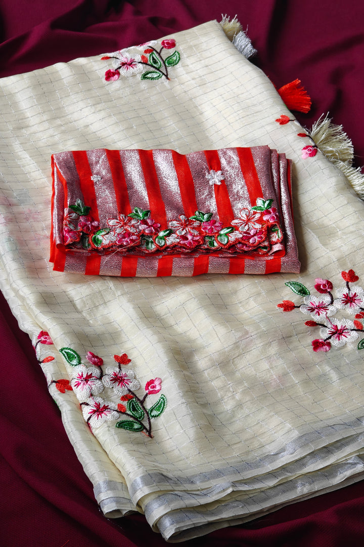 Light of Home Fancy Chiffon Saree