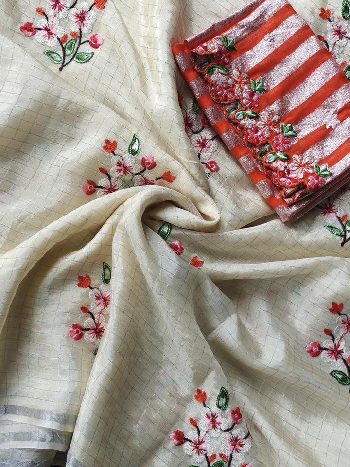 Light of Home Fancy Chiffon Saree