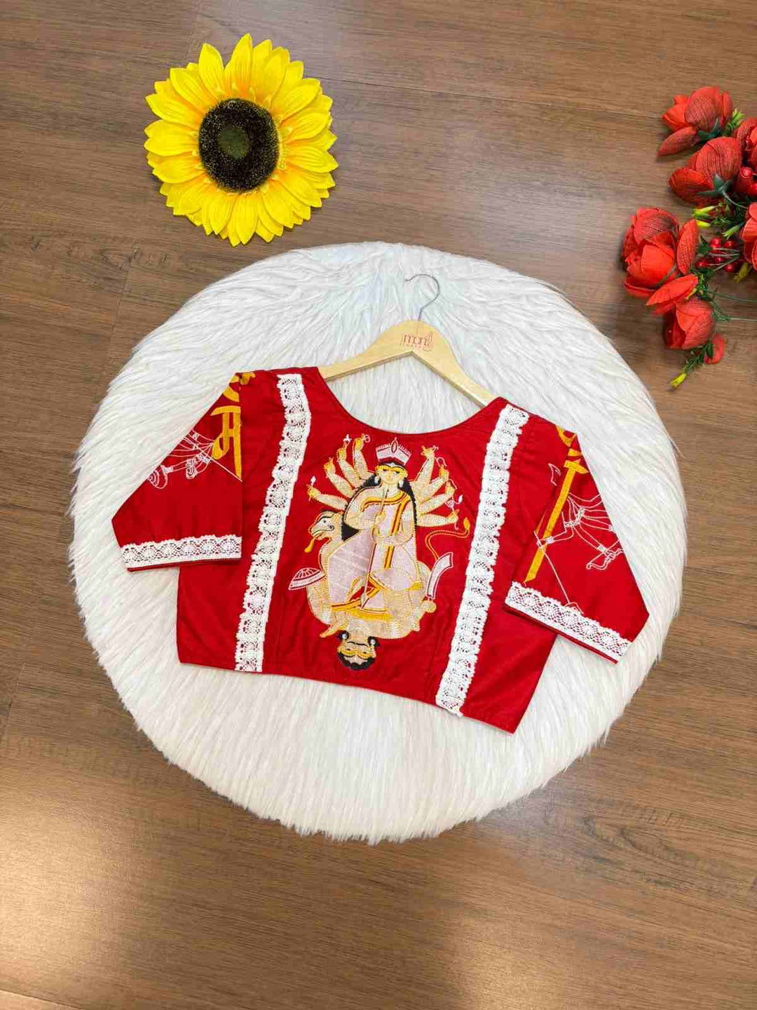Dhunuchir Chhondo ( ধুনুচির ছন্দ)-Designer Blouse For Durga Puja