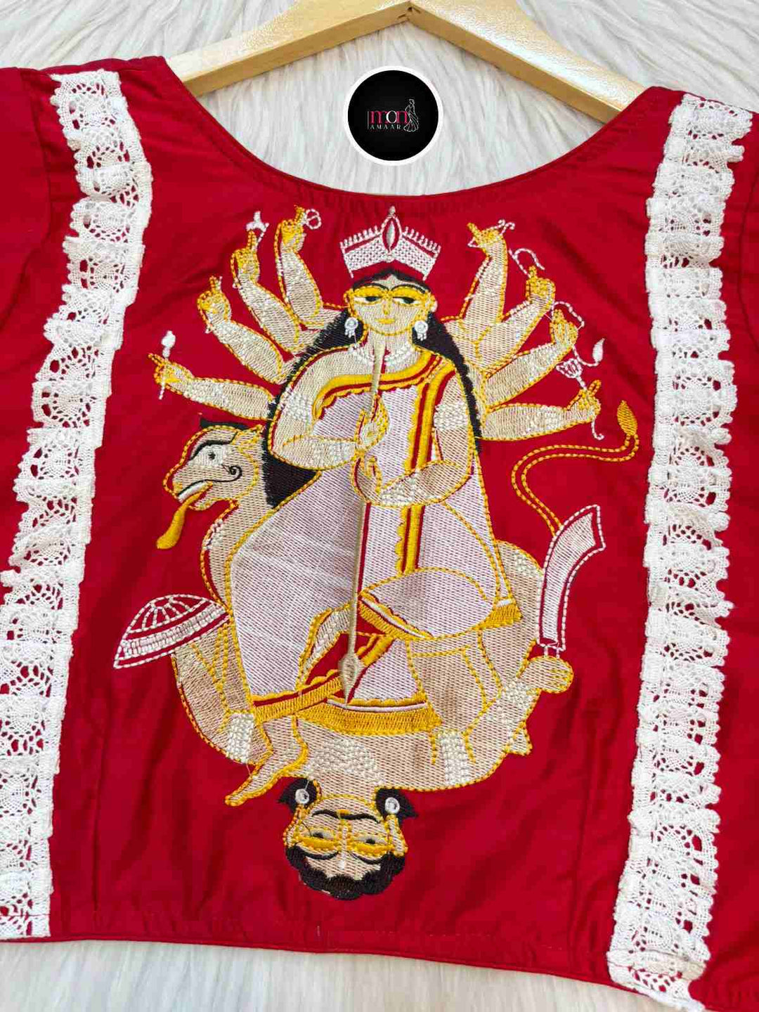 Dhunuchir Chhondo ( ধুনুচির ছন্দ)-Designer Blouse For Durga Puja