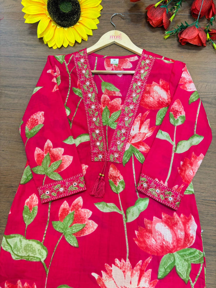 Beauty In Basic Cotton Kurti Set