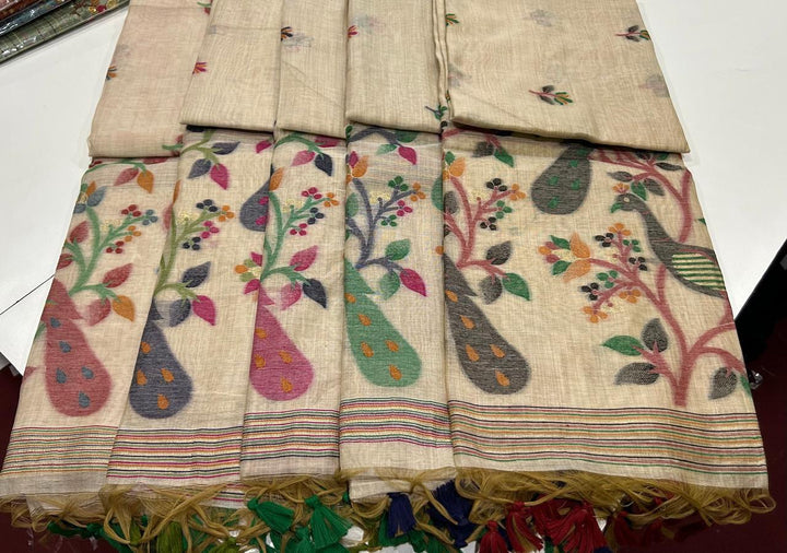 Love Letters Muga Cotton Saree