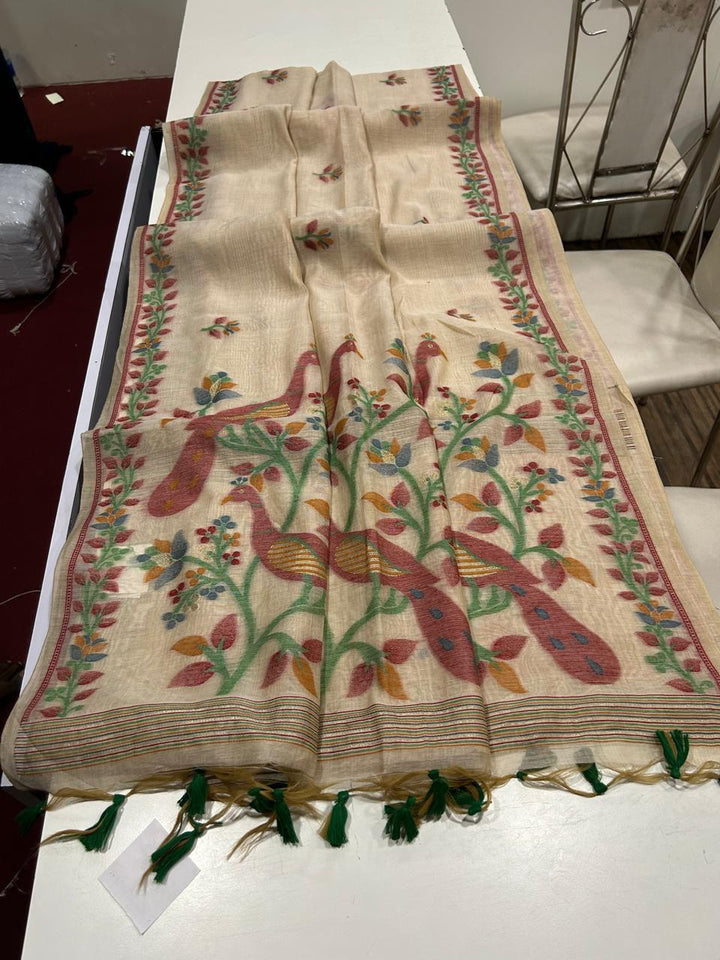 Love Letters Muga Cotton Saree