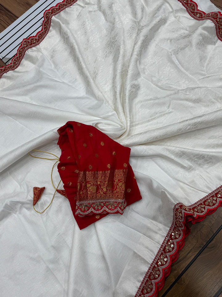 Durga Puja Special Georgette Silk Saree