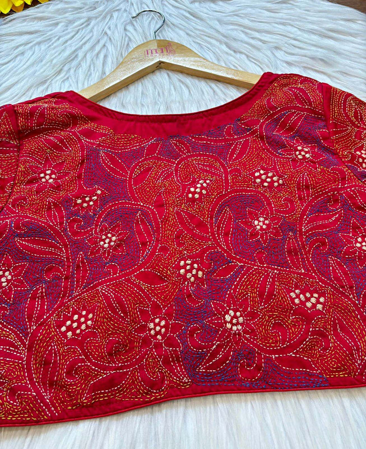 The Thread Sketch -Kantha Stitch Blouse