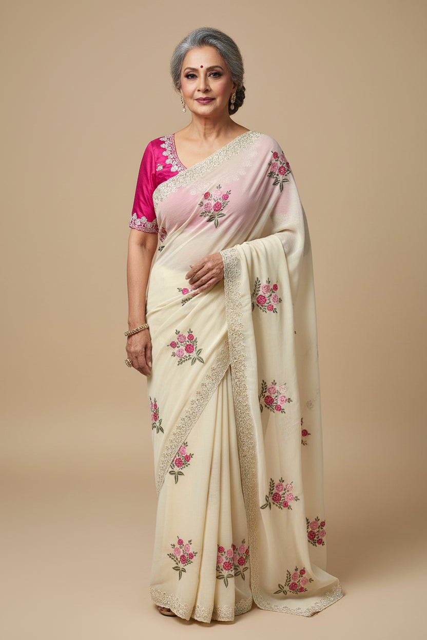 Pyar Ki Leher Crush Silk Designer Saree