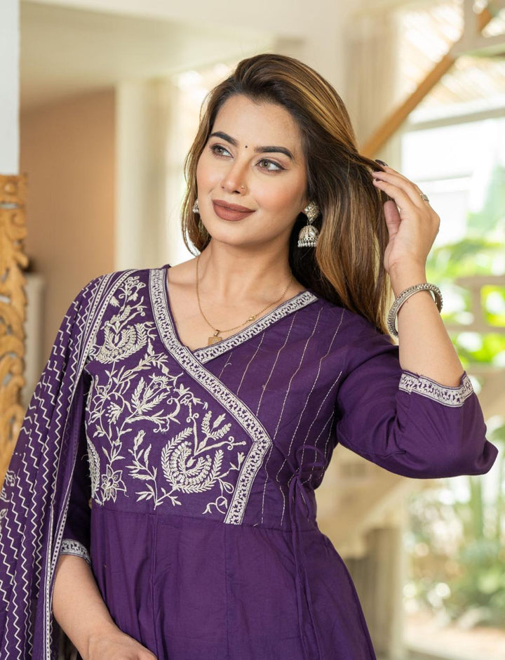 Age Old Art Cotton Kurti Set