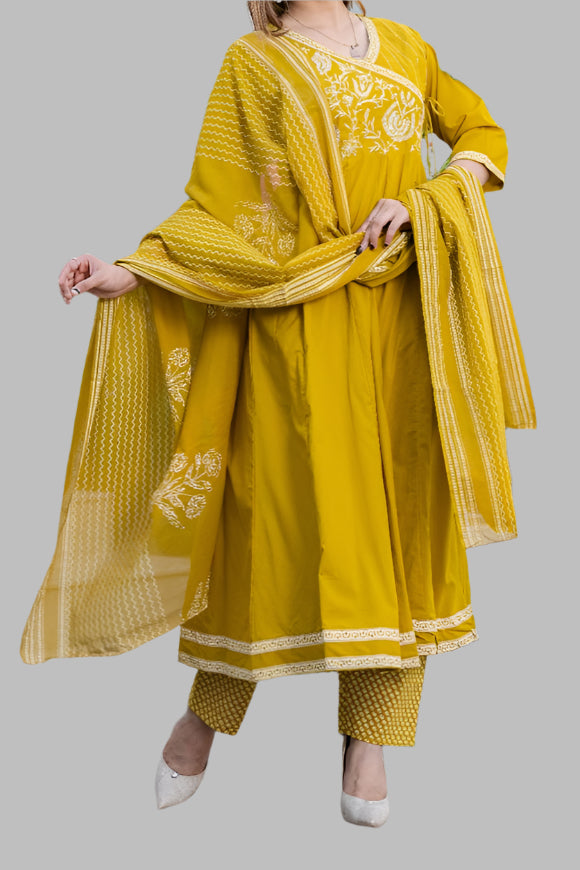 Age Old Art Cotton Kurti Set