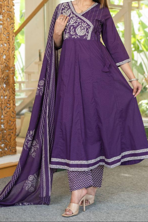 Age Old Art Cotton Kurti Set