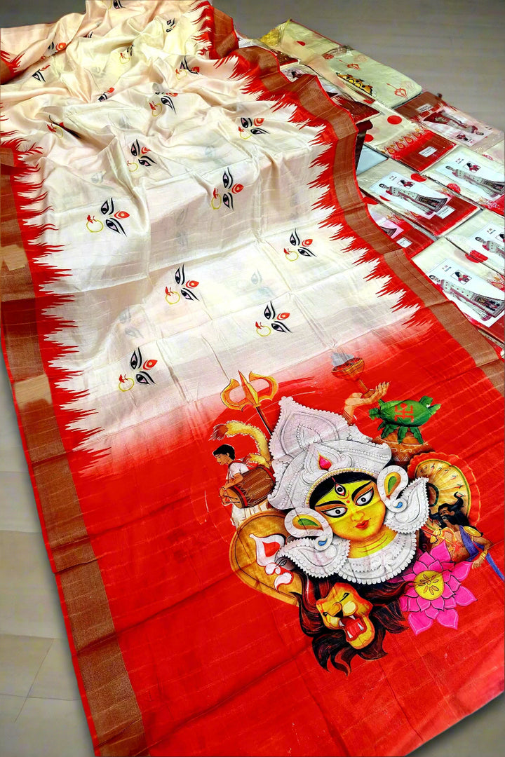 Devi Bandana Bengal Silk Saree