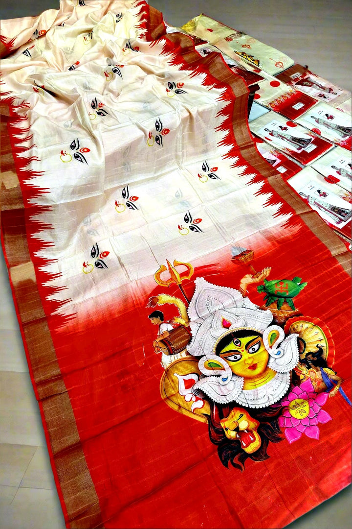 Devi Bandana Bengal Silk Saree