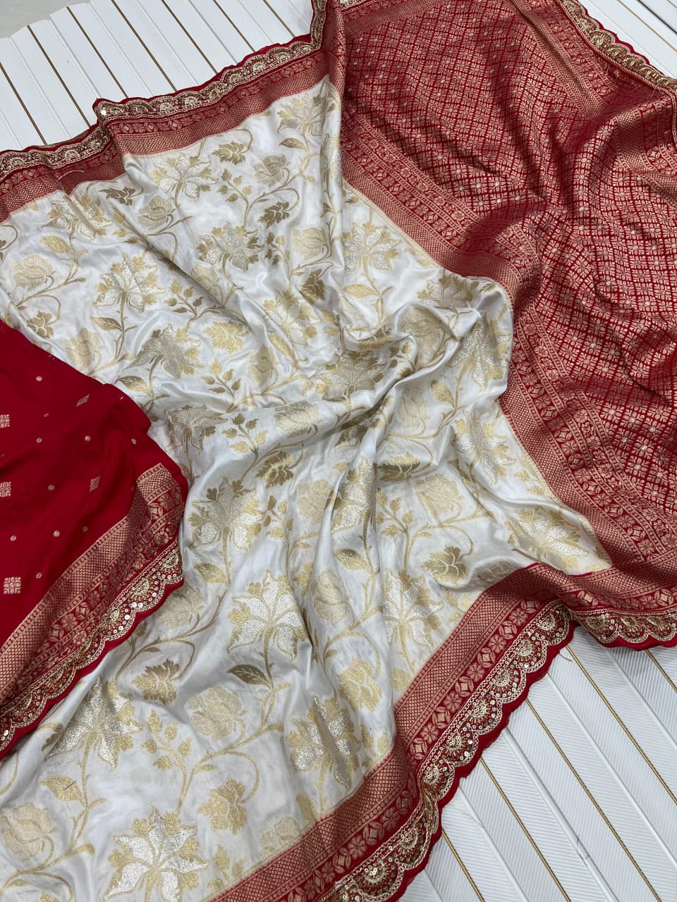 Early Dawn Banarasi Dola Silk Saree