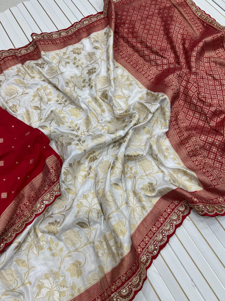 Early Dawn Banarasi Dola Silk Saree
