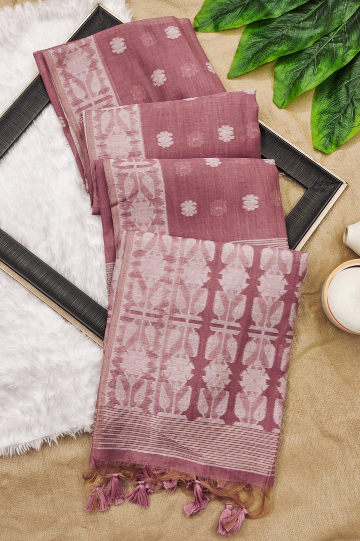 River of Gold Muga Cotton Saree