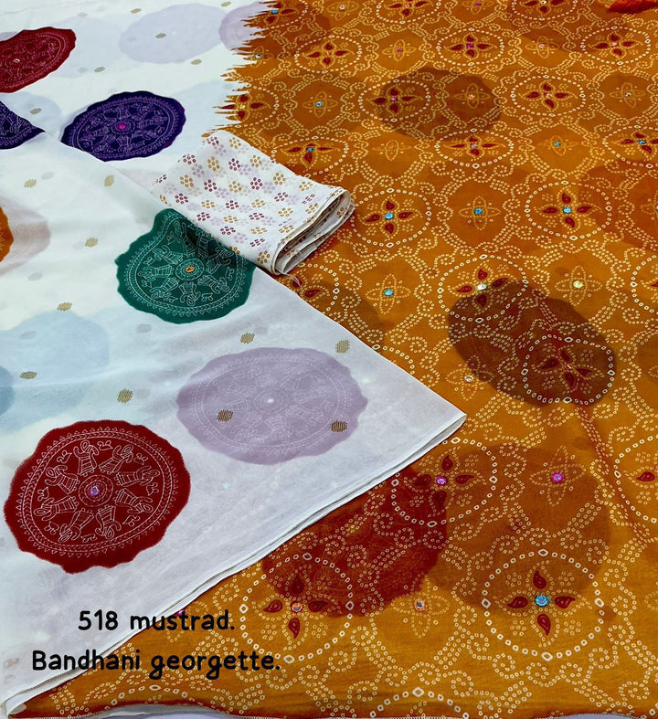 Flickering star Georgette Saree