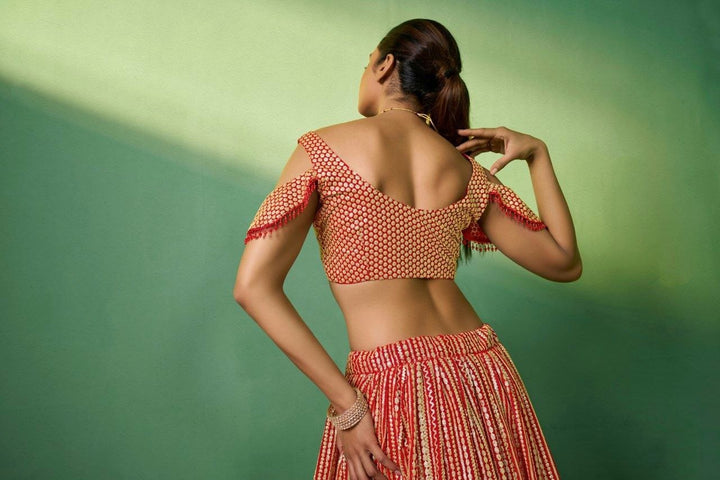 Noor-e-Subah Georgette Lehenga
