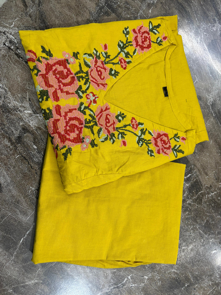 Tune of Awe Cotton Kurti Set