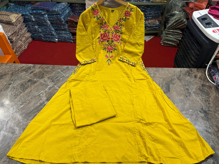 Tune of Awe Cotton Kurti Set
