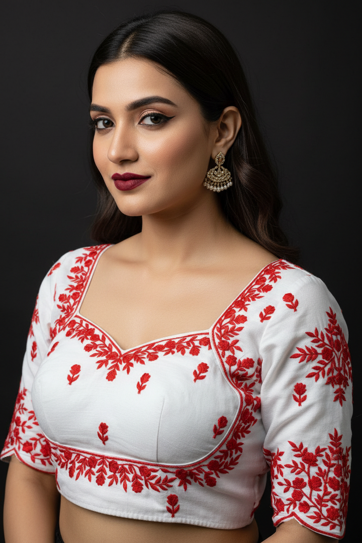 Heart Throb - Vichitra Silk Blouse