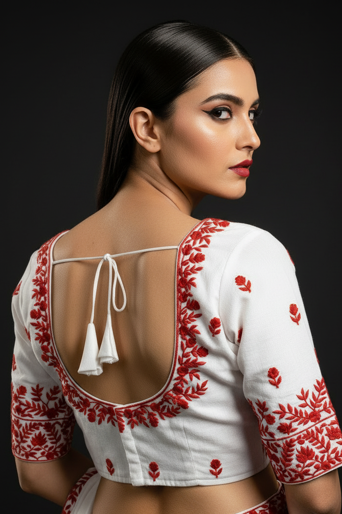 Heart Throb - Vichitra Silk Blouse