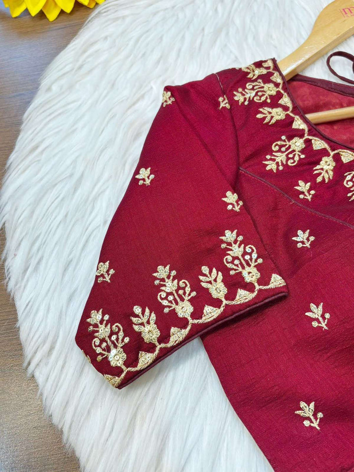 The Blouse Edit - Vichitra Silk Blouse