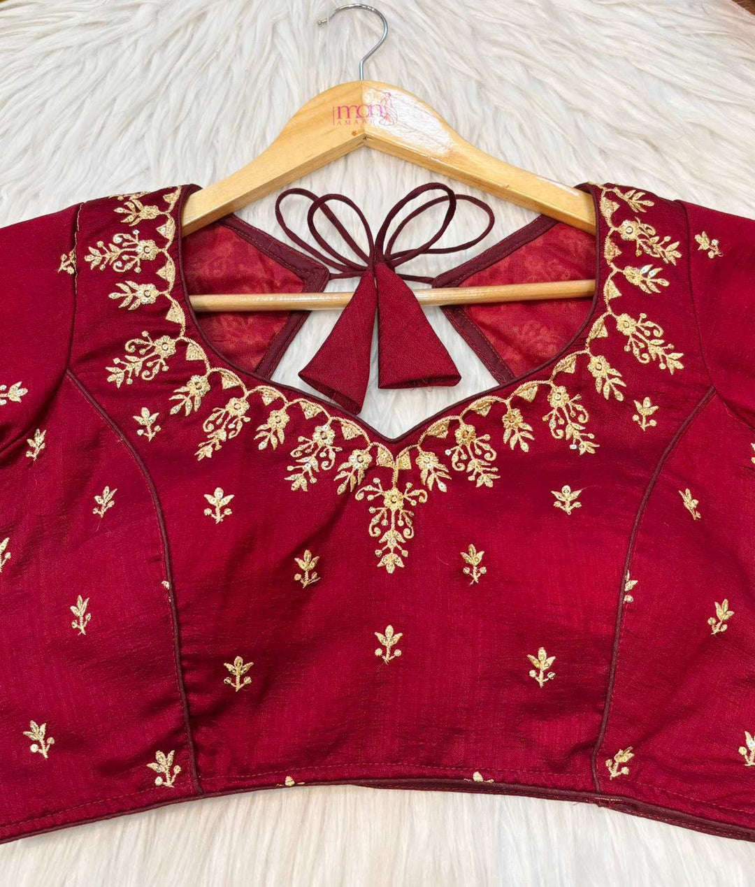 The Blouse Edit - Vichitra Silk Blouse
