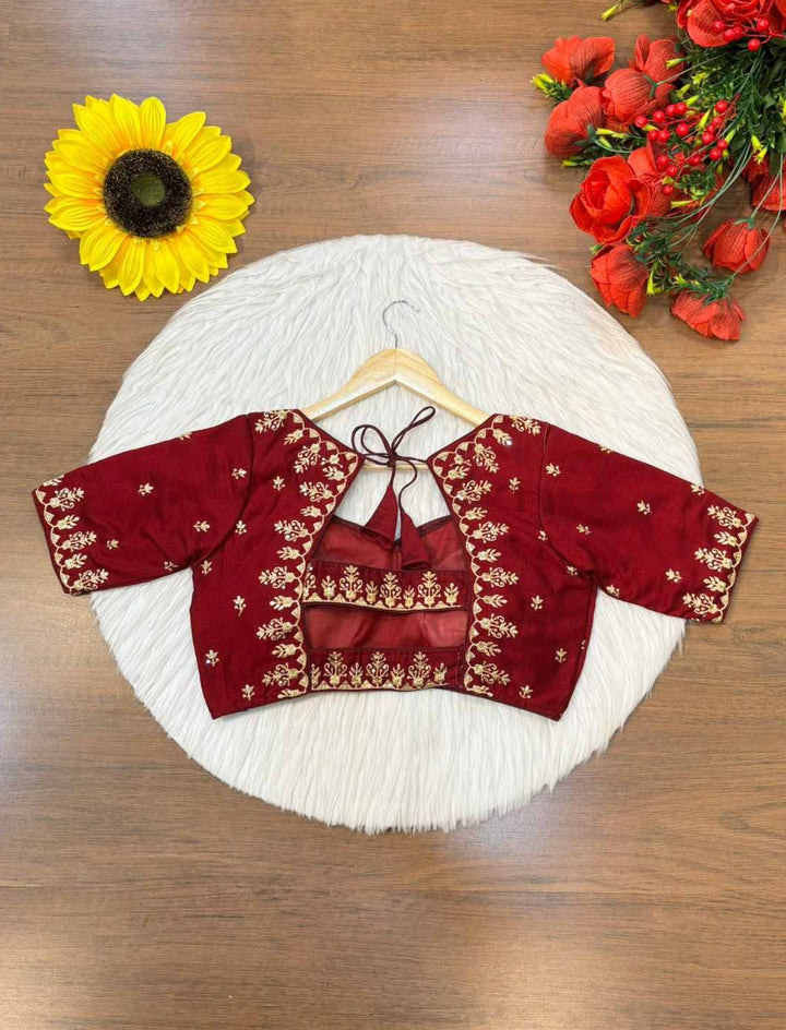 The Blouse Edit - Vichitra Silk Blouse